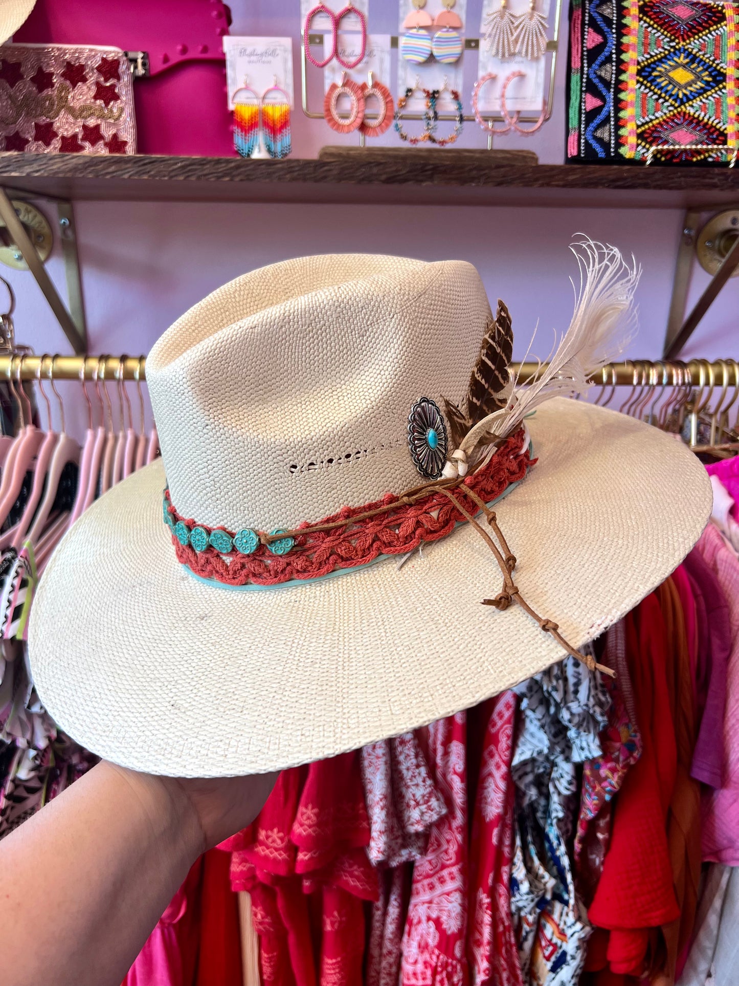 CORALINE STRAW CUSTOM HAT