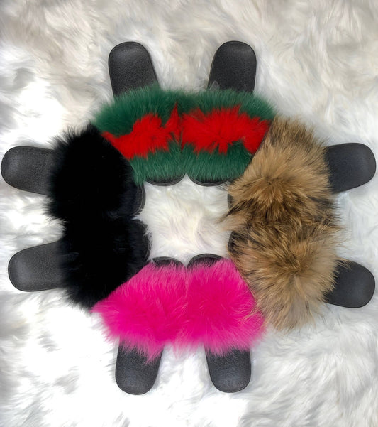 GENUINE FOX FUR SLIPPERS
